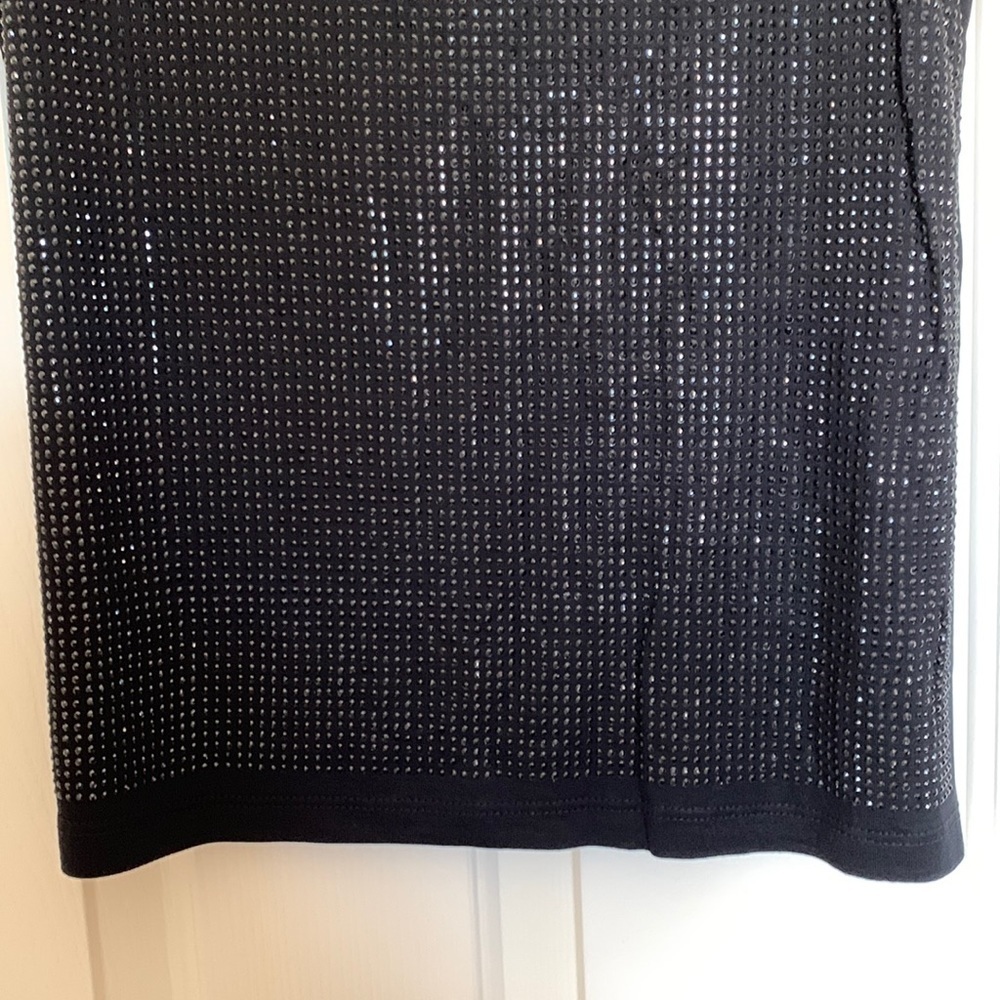 NWT VOCAL black rhinestone tank. Size MEDIUM. Gorgeous and versatile! - Picture 5 of 9